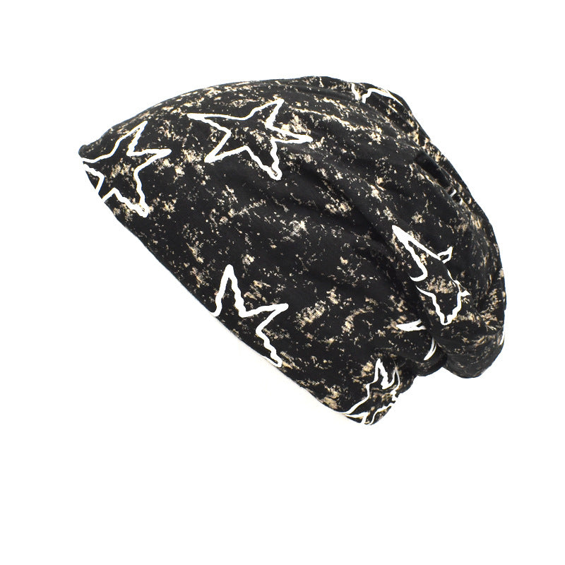 Wholesale Cotton Five-pointed Star Print Beanie